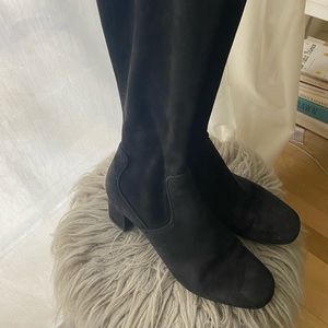 Clarks Suede Knee High Boots US 8